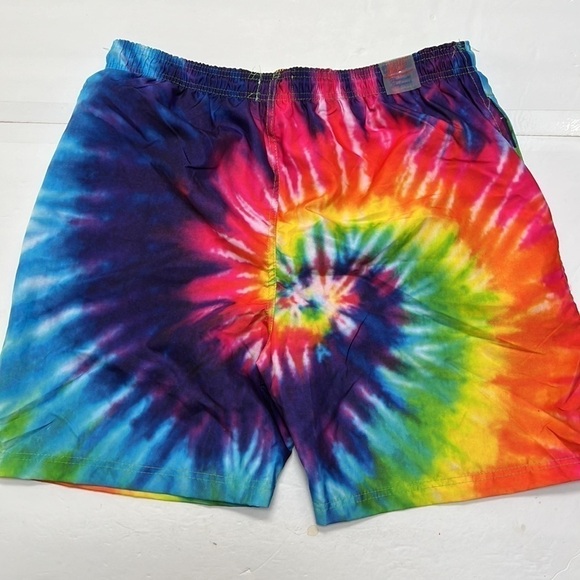 Tie-dyed bathing suit swim trunks size large by broken threads NEW - Picture 7 of 9
